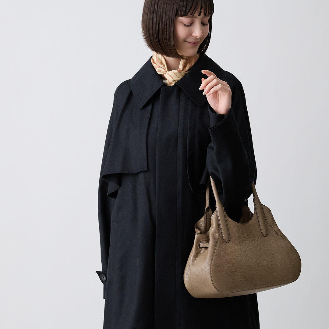 Momo 自然紋理抓褶 手提包