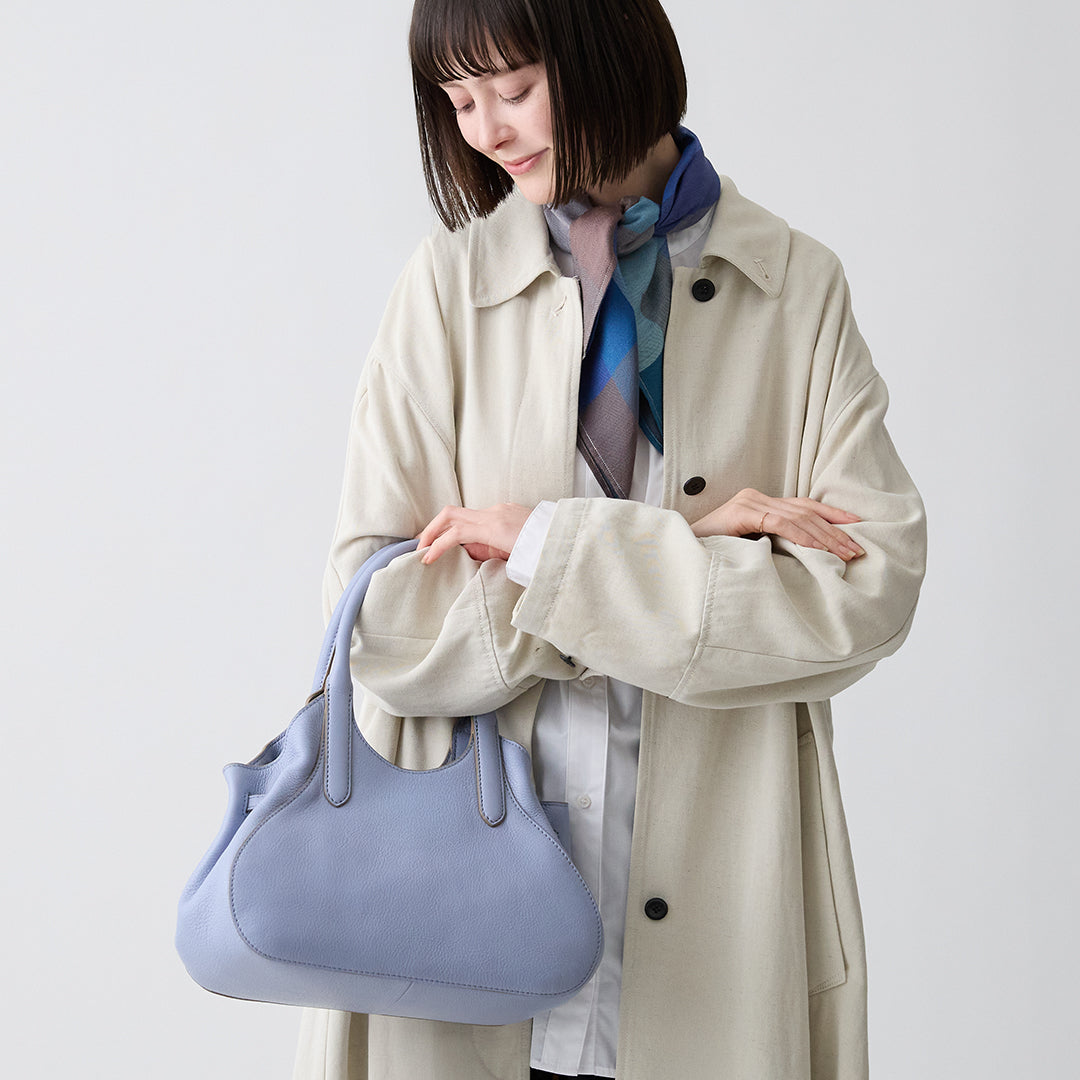 Momo 自然紋理抓褶 手提包