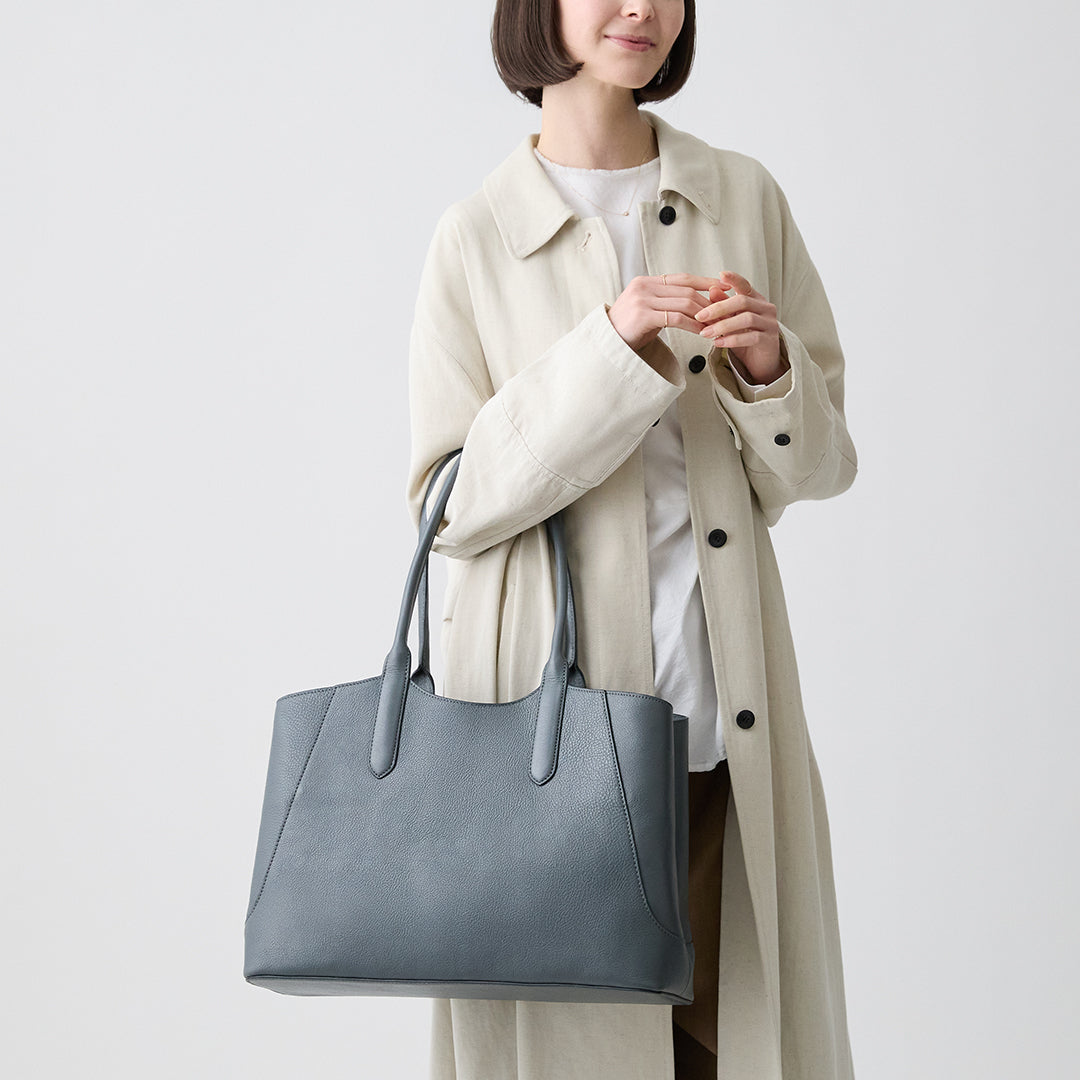 Momo 自然紋理抓褶 托特包