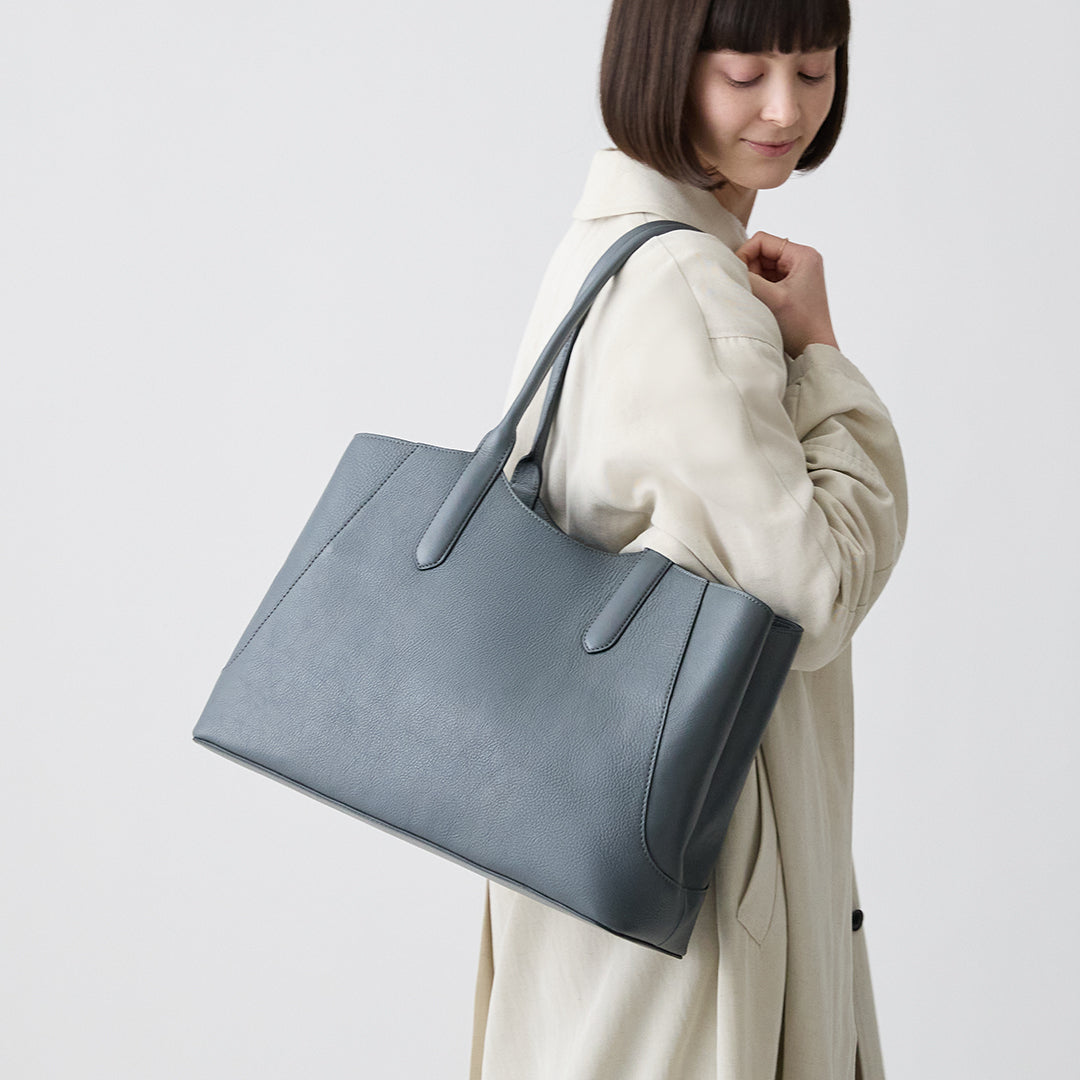 Momo 自然紋理抓褶 托特包