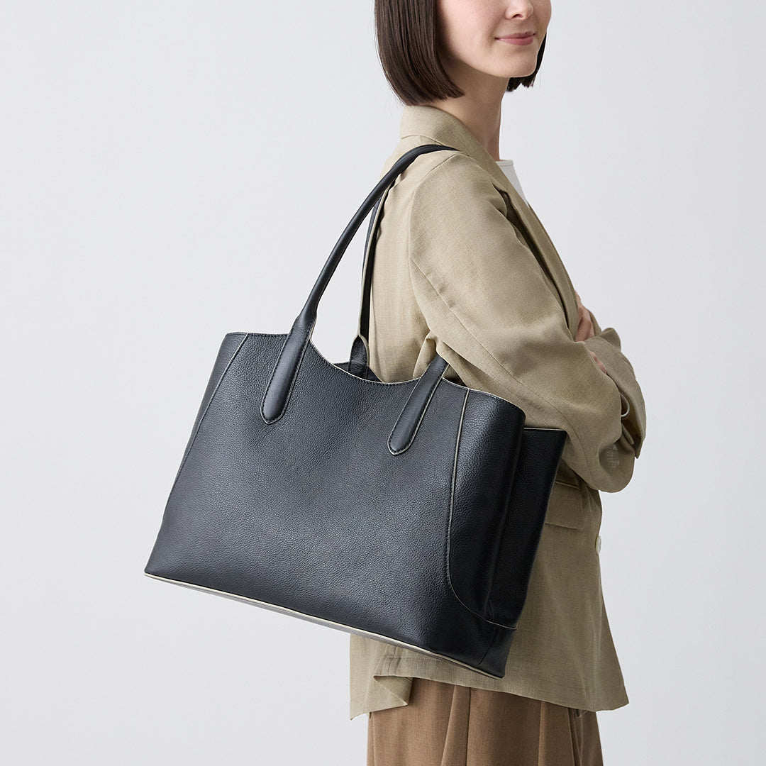 Momo 自然紋理抓褶 托特包