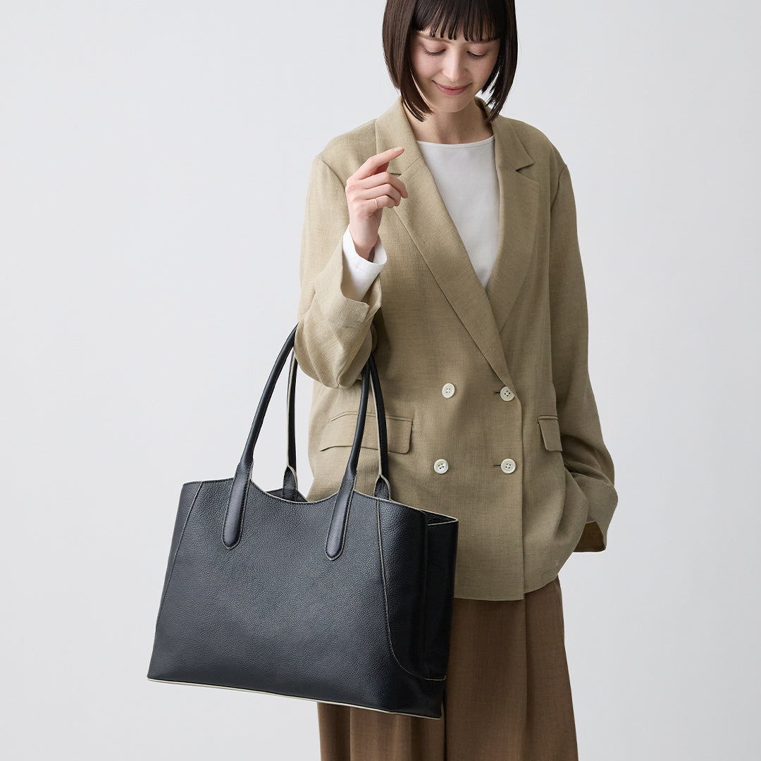 Momo 自然紋理抓褶 托特包