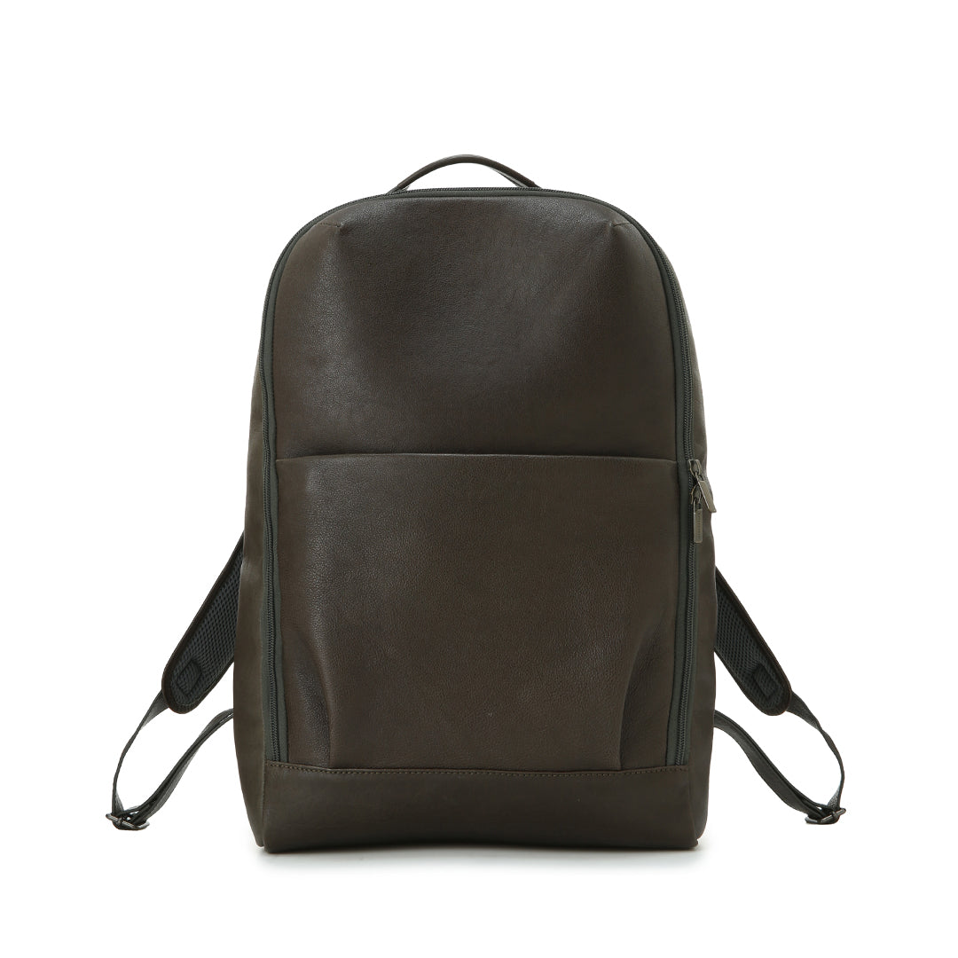 粒面皮革 後背包
