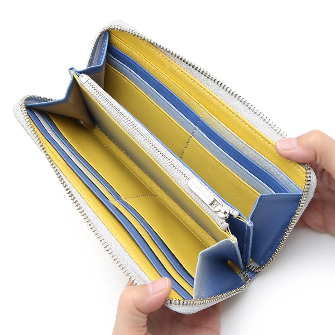 三色漸層 Irodori ㄇ型長夾