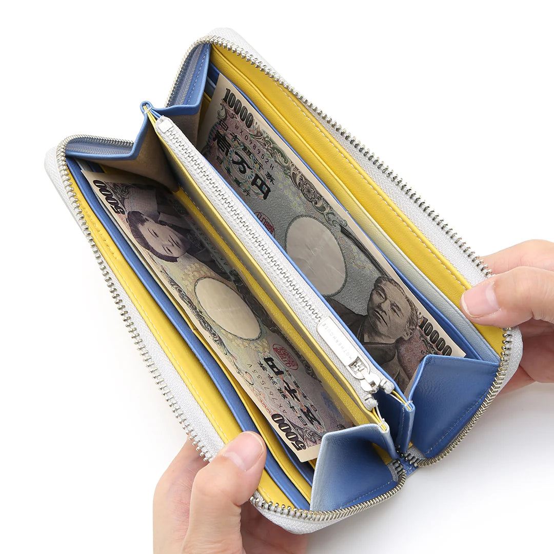 三色漸層 Irodori ㄇ型長夾