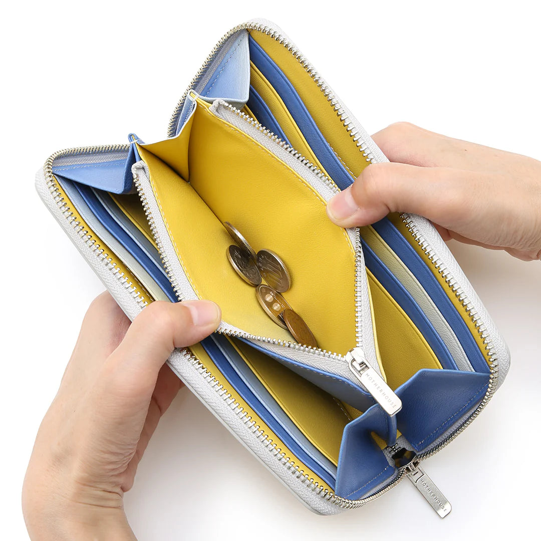 三色漸層 Irodori ㄇ型長夾