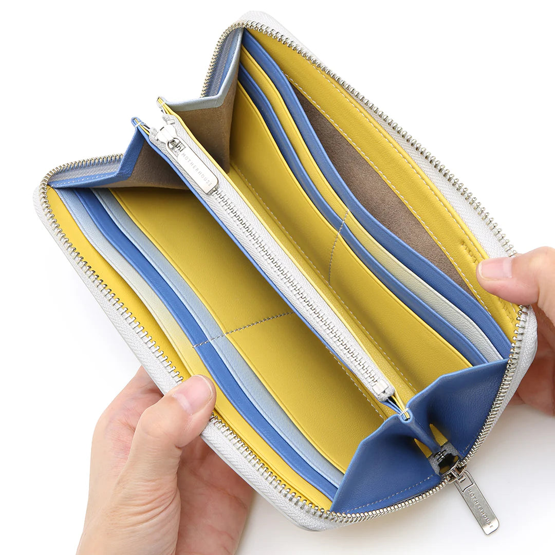 三色漸層 Irodori ㄇ型長夾