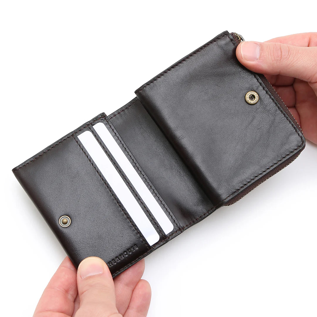 Antique 拉鍊迷你短夾