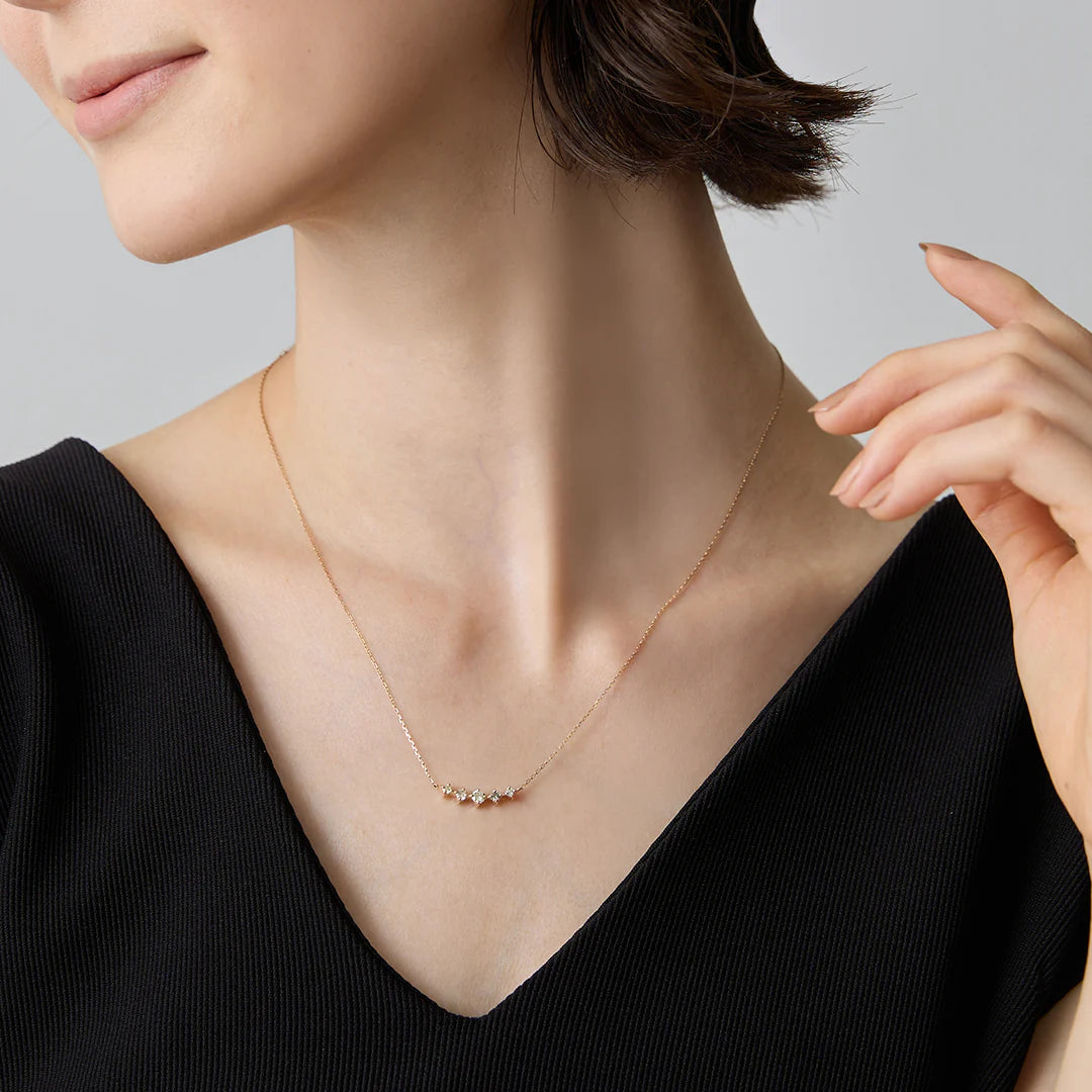 五顆星 鑽石項鍊