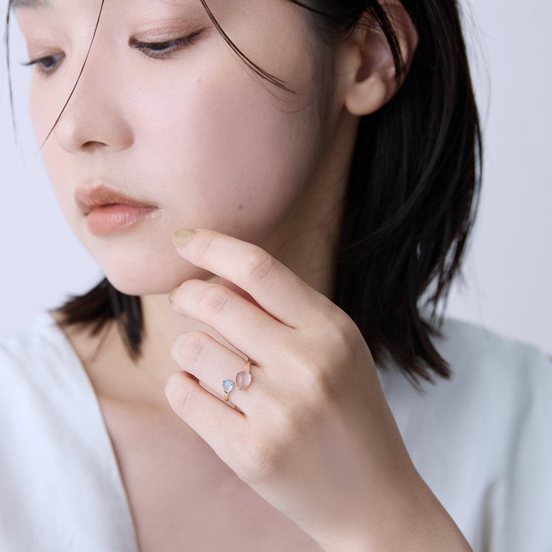 Day and Night (Shizuku) 刻面戒指