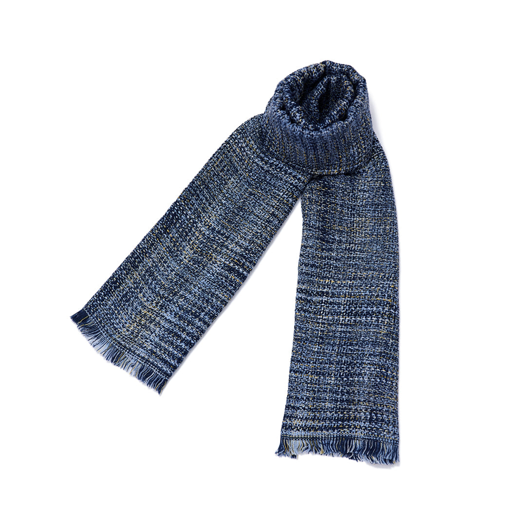 8色編撚羊毛圍巾