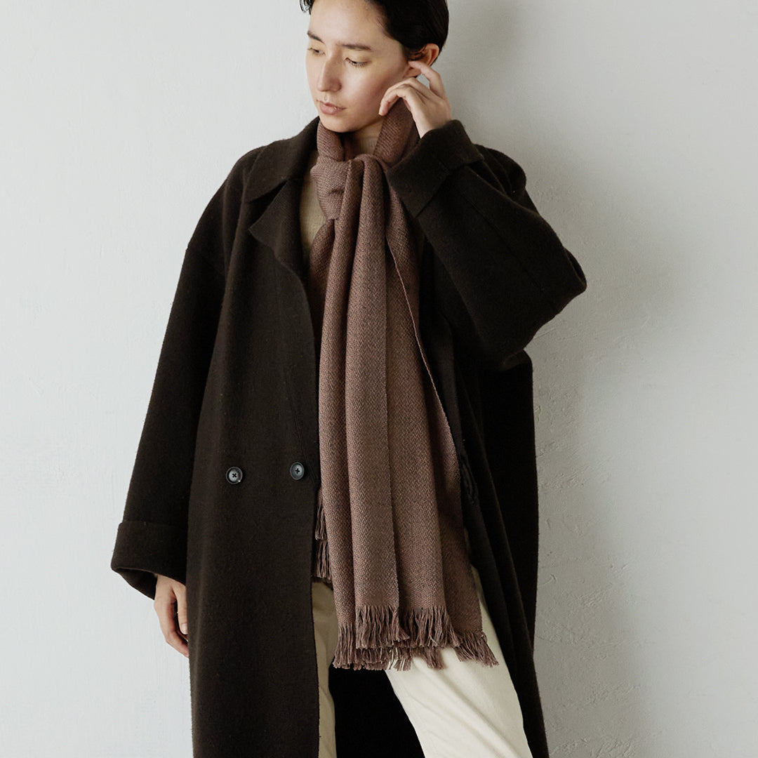 美麗諾羊毛花呢圍巾