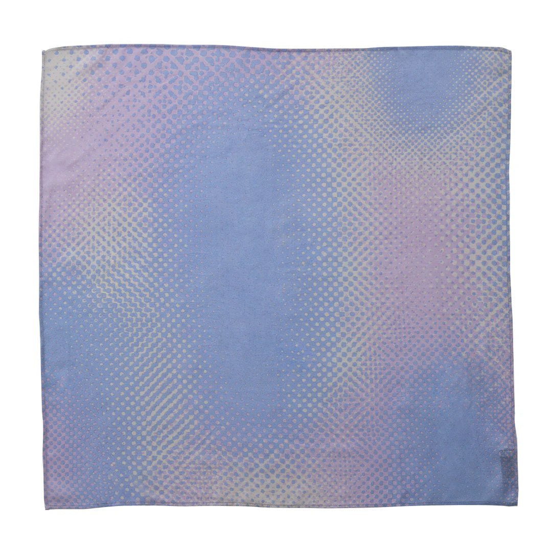 疊色絲質領巾 -雨音-