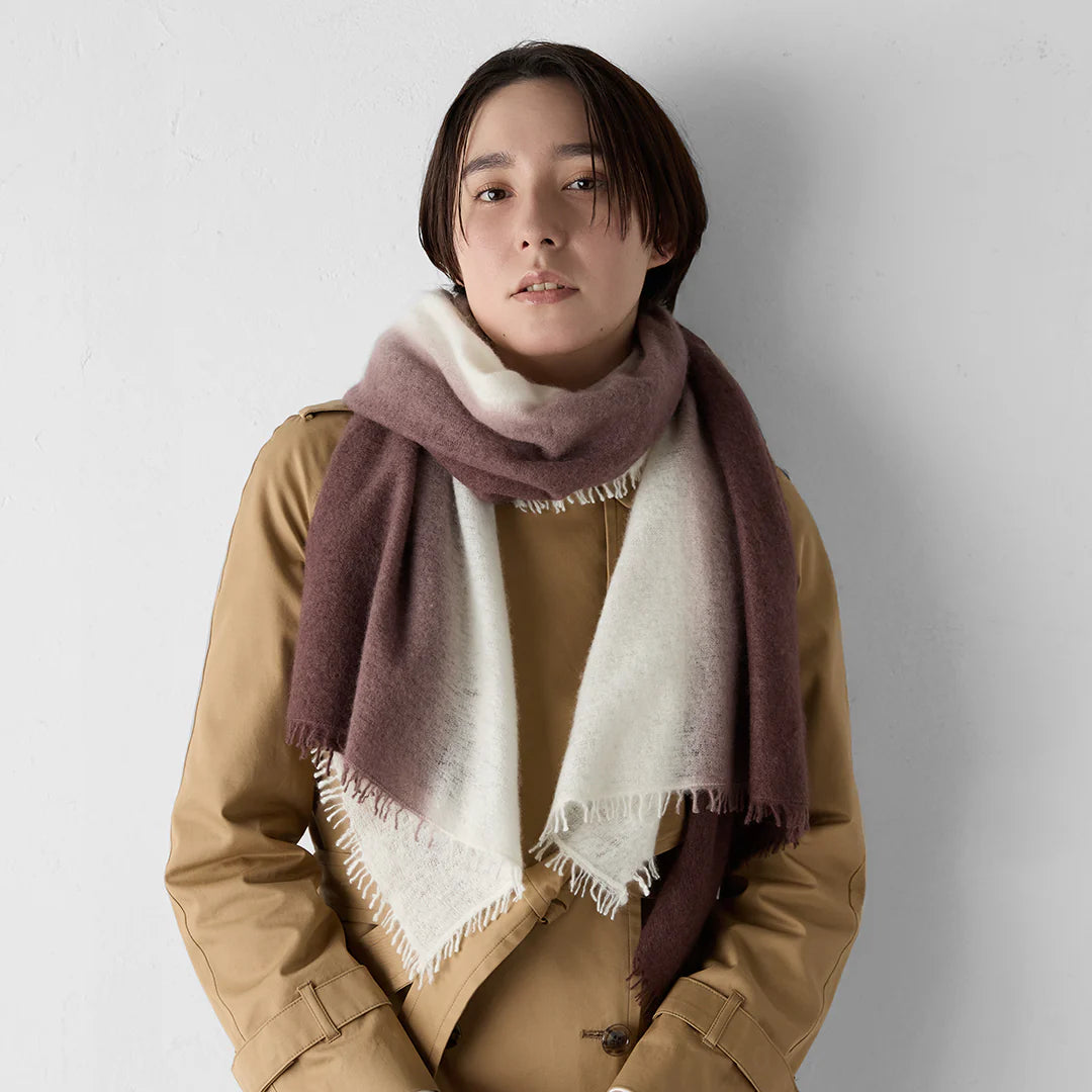綿雪 喀什米爾羊毛圍巾