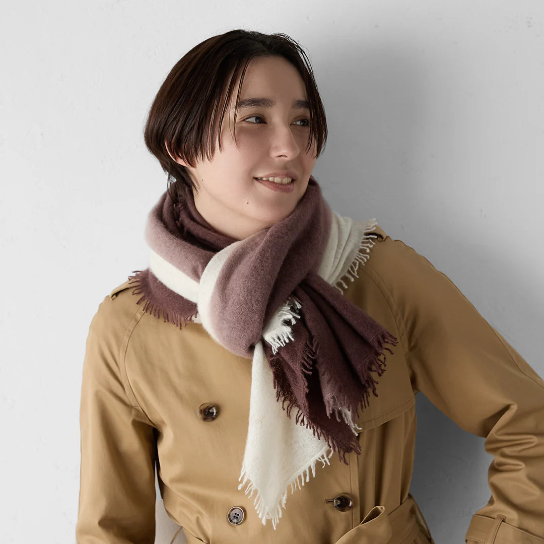 綿雪 喀什米爾羊毛圍巾