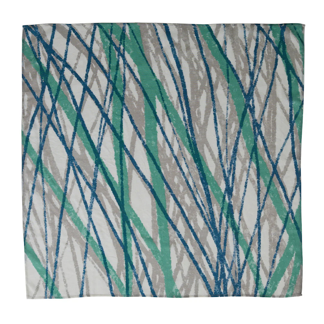 疊色絲質領巾 -風曳-