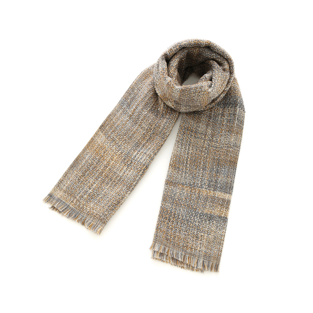 8色編撚羊毛圍巾